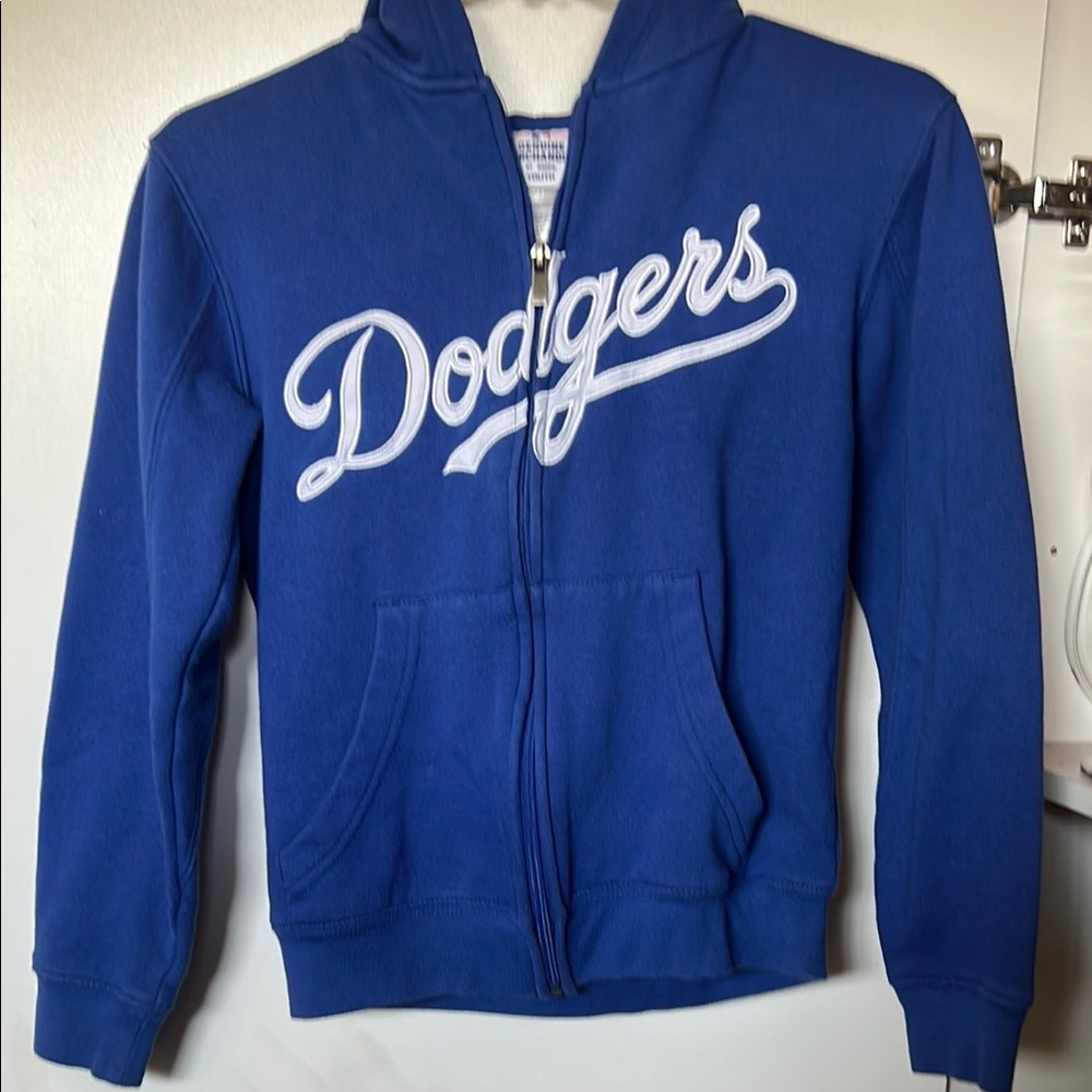 MLB Blue and White Dodgers Jacket
